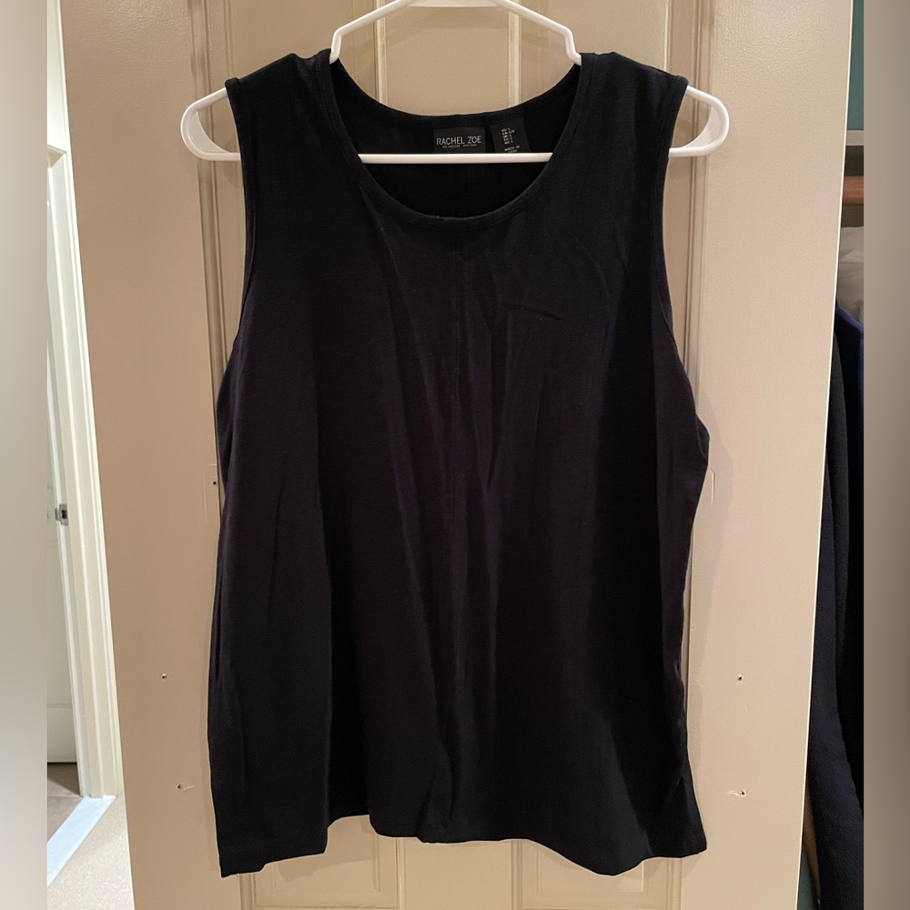 Rachel Zoe Black Sleeveless Tank Top